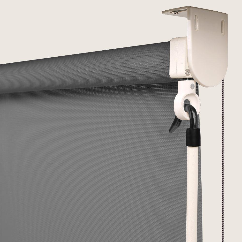ZSHINE Waterproof Weatherproof Full Blackout Outdoor Roller Shades with Crank Operated
