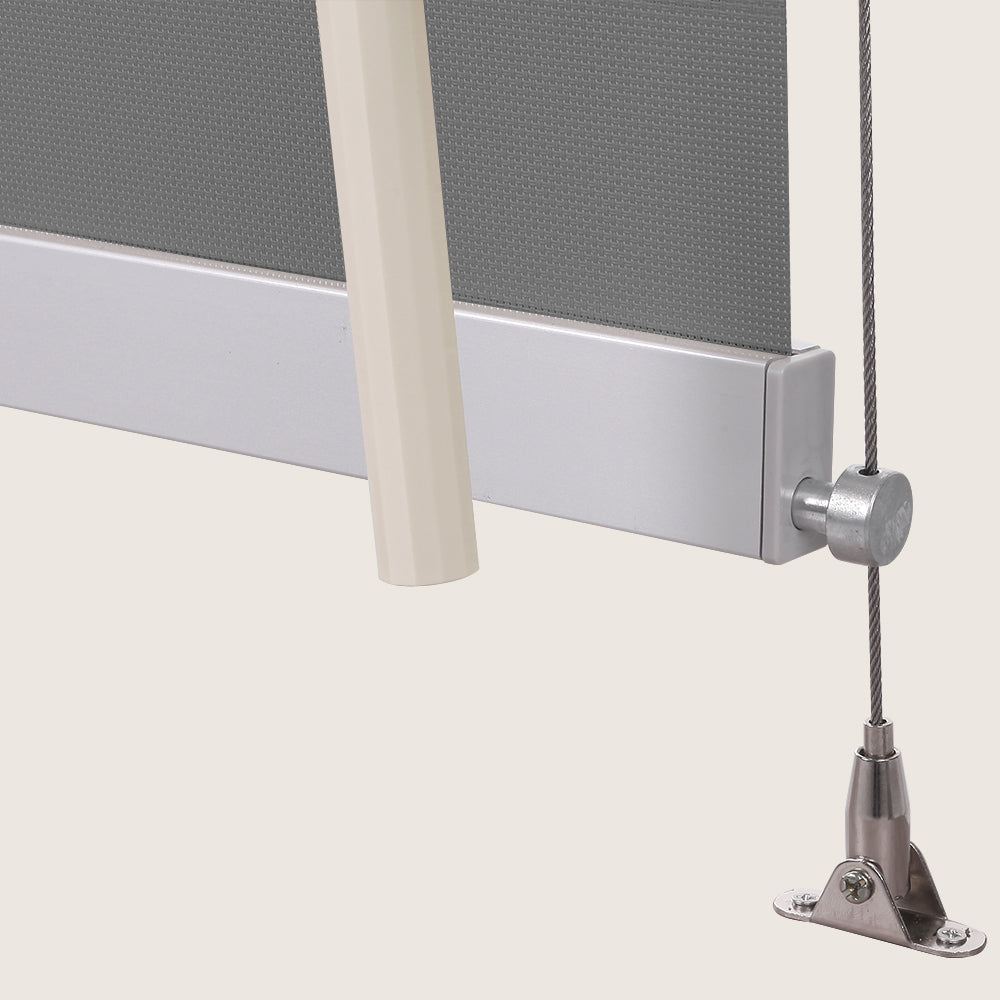 ZSHINE Waterproof Weatherproof Full Blackout Outdoor Roller Shades with Crank Operated