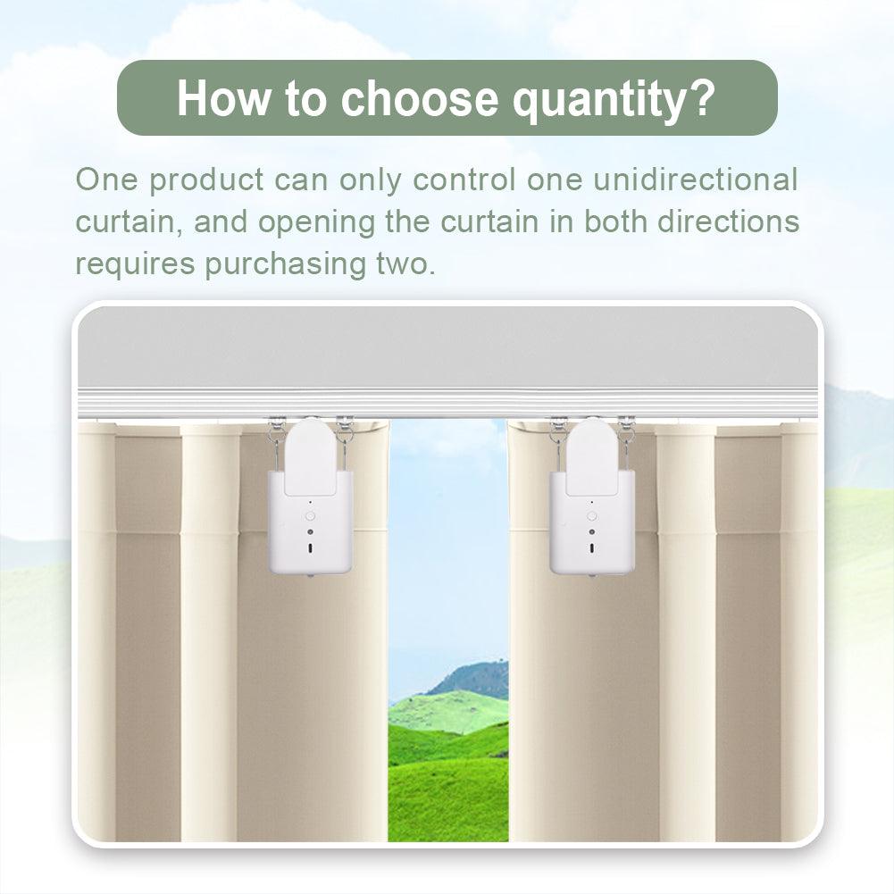 ZSHINE Heavy-Duty Curtain Double Tracks with Automatic Curtain Robot - ZSHINE - Smart Shining Your Life