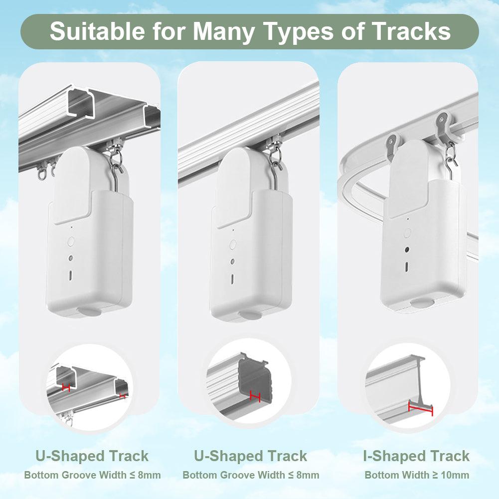 ZSHINE Heavy-Duty Curtain Double Tracks with Automatic Curtain Robot - ZSHINE - Smart Shining Your Life