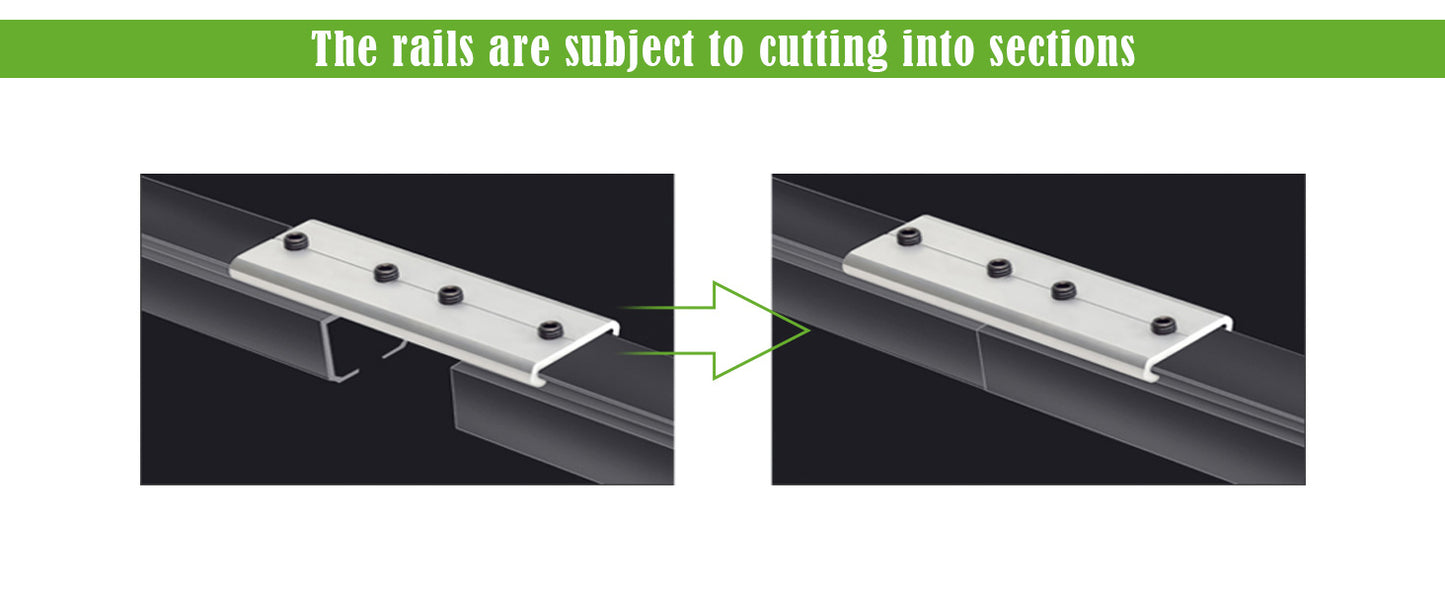 ZSHINE Single Tracks Heavy-Duty Curtain Rails