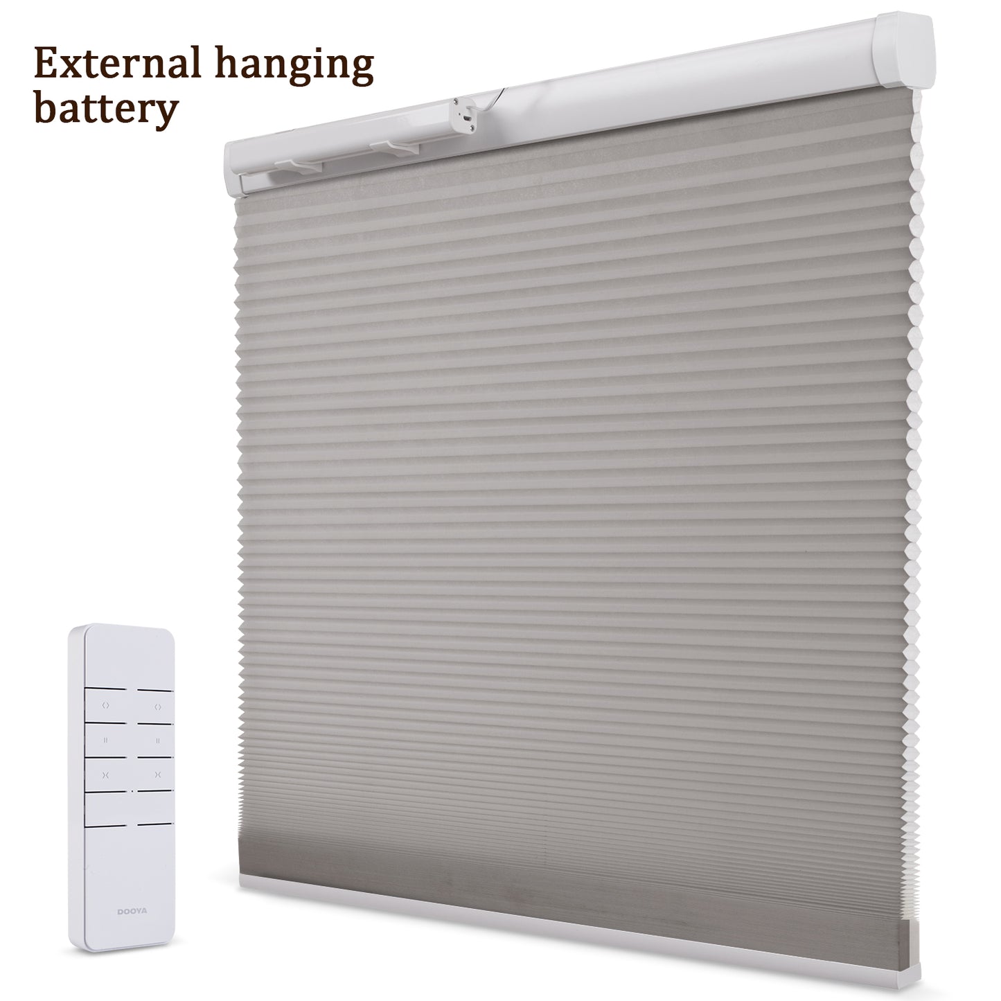 ZSHINE Motorized Light Filtering Thermal Insulation Cellular Shades