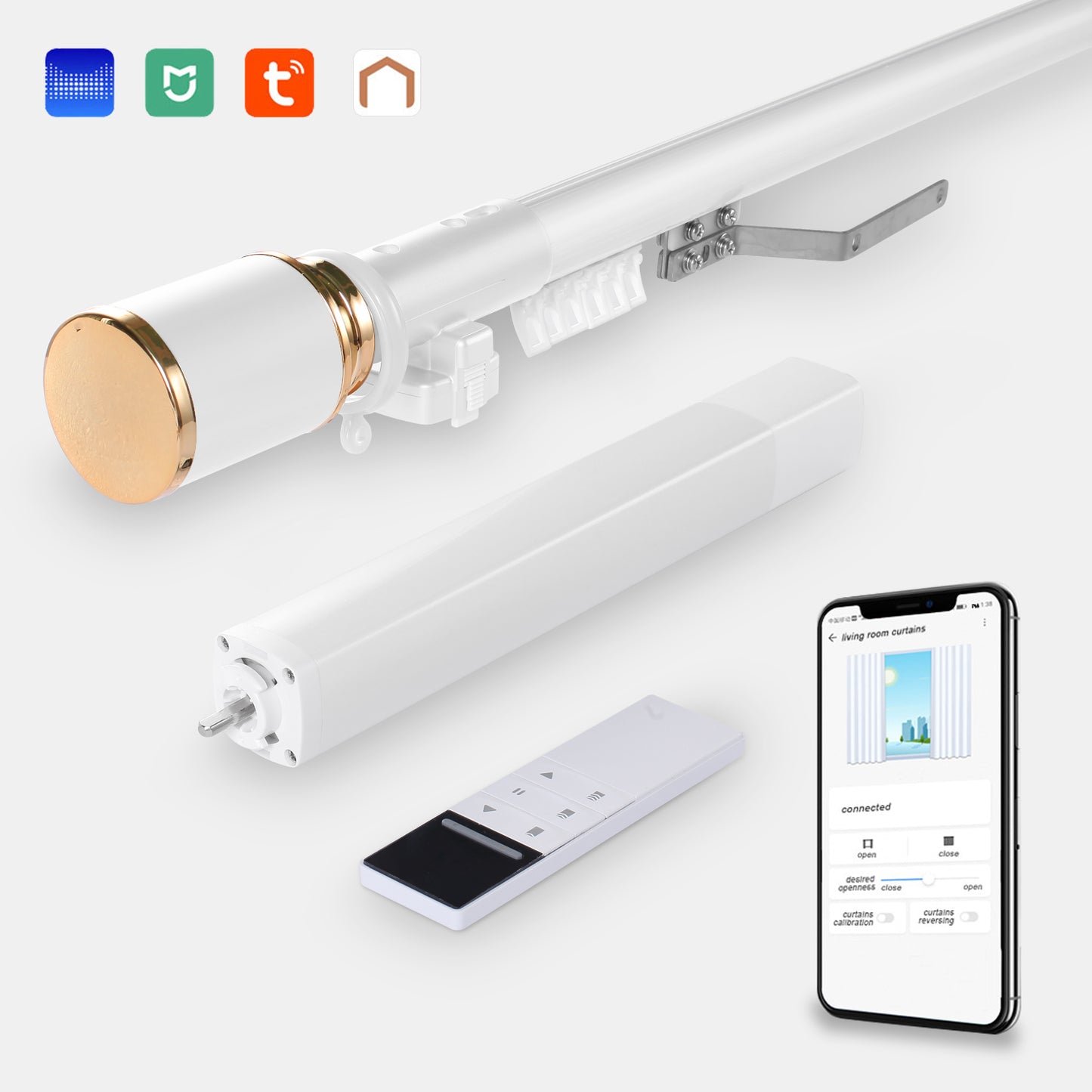 ZSHINE Electric Curtain Pole