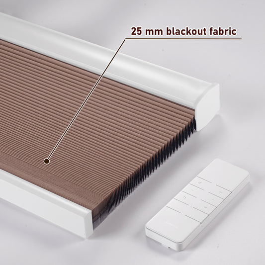ZSHINE Motorized Blackout Thermal Insulation Cellular Shades