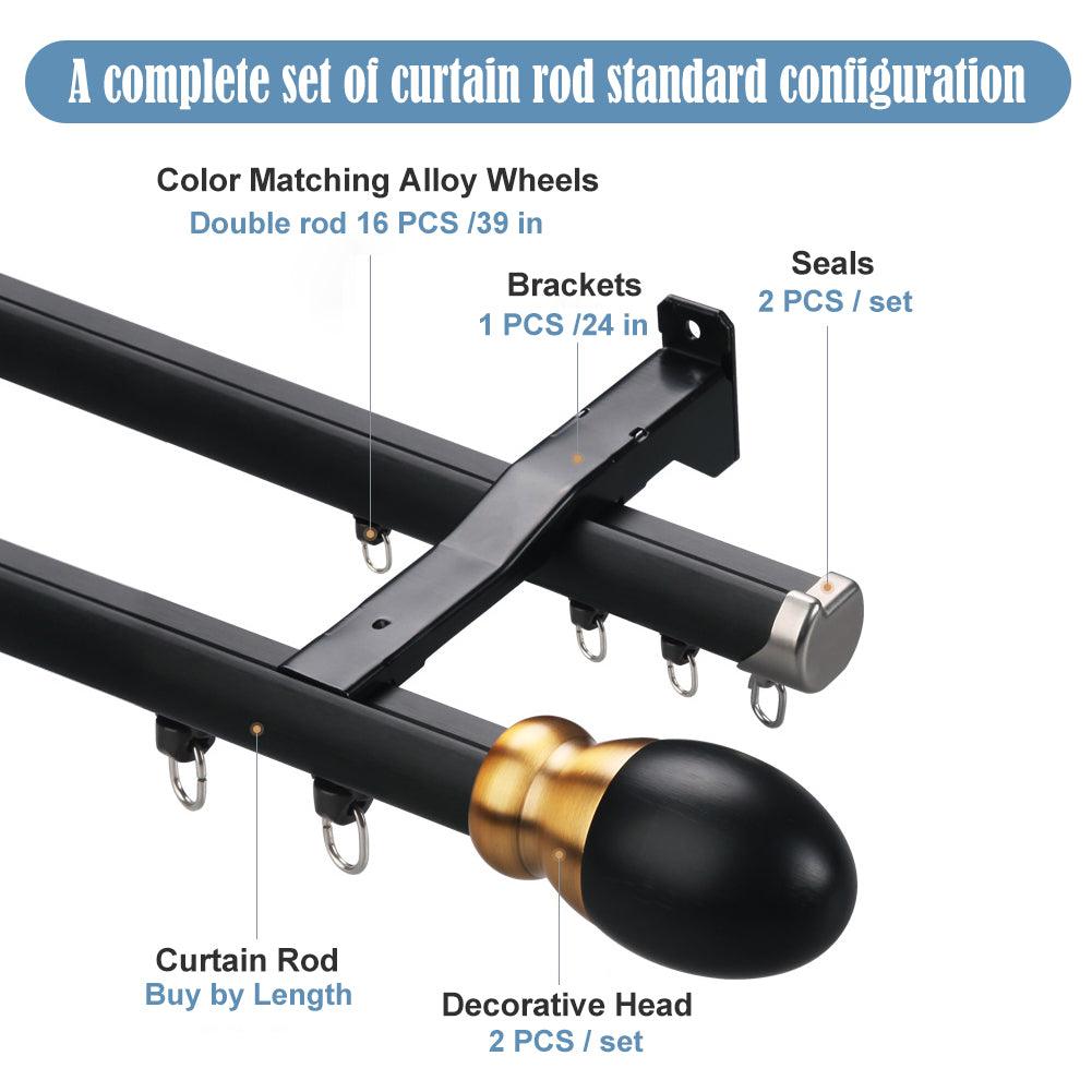 ZSHINE Heavy-Duty Double Curtain Rails - ZSHINE - Smart Shining Your Life
