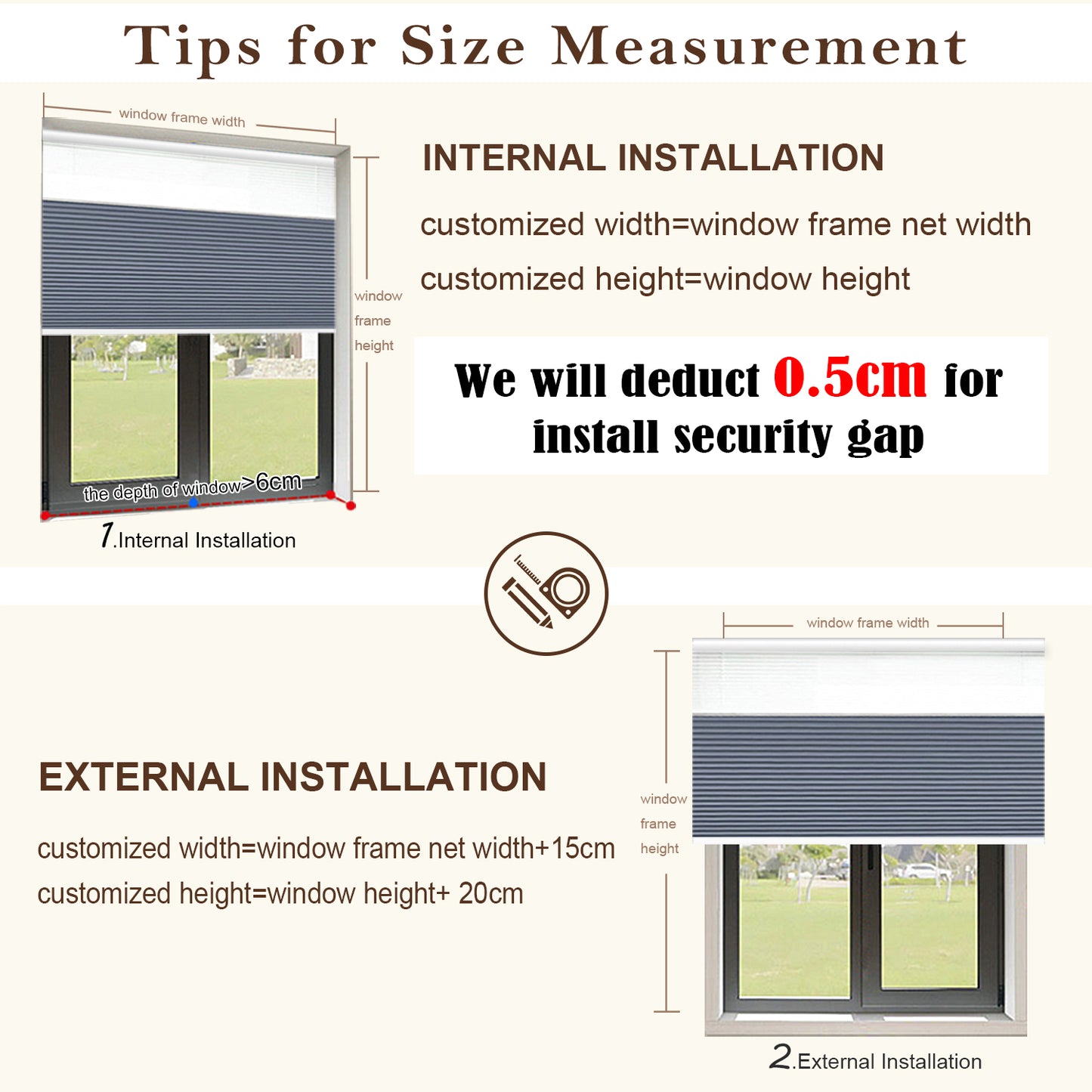 ZSHINE WiFi Enabled Rechargeable Motorized Day and Night Thermal Insulation Cellular Shades