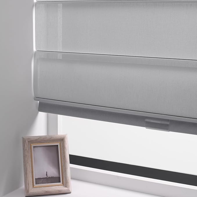 Zshine No Drill Custom Cordless Roman Shades