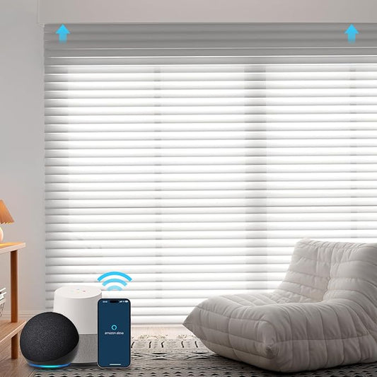 ZSHINE Motorized Rechargeable Shangrila Shades Cordless Wireless Battery