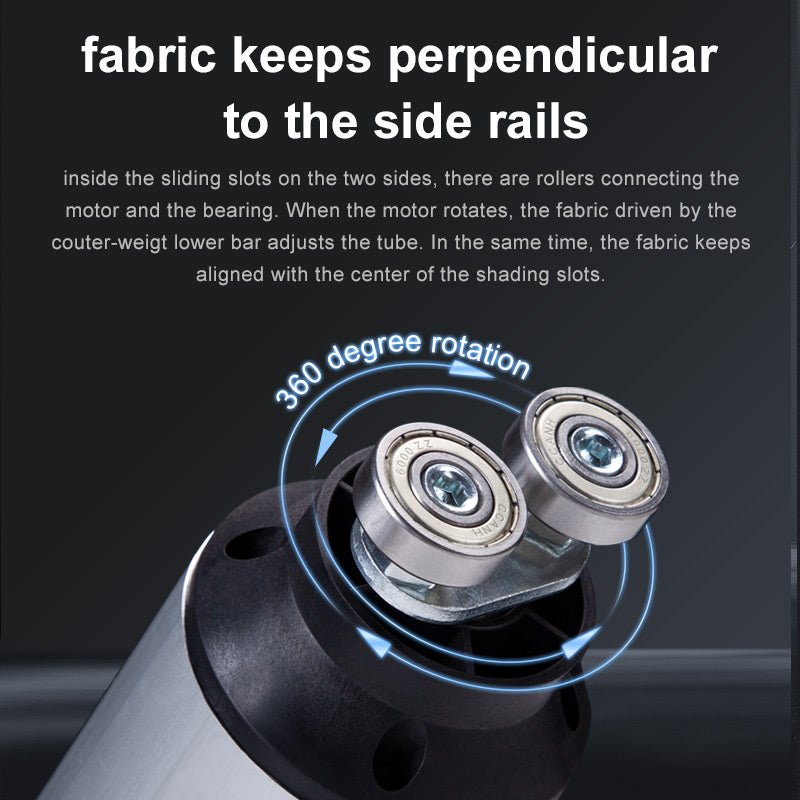 Zshine Outdoor Motorized Roller Zip Shades