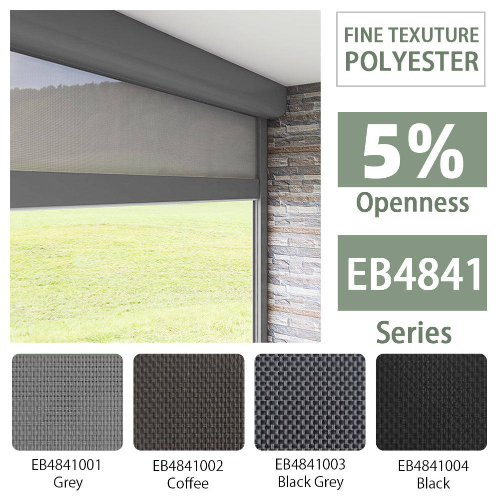 Zshine Outdoor Motorized Roller Zip Shades