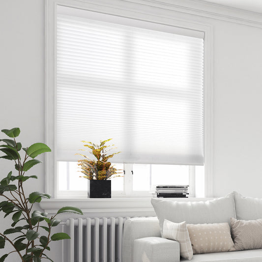 ZSHINE Manual Cordless Light Filtering Thermal Insulation Cellular Shades