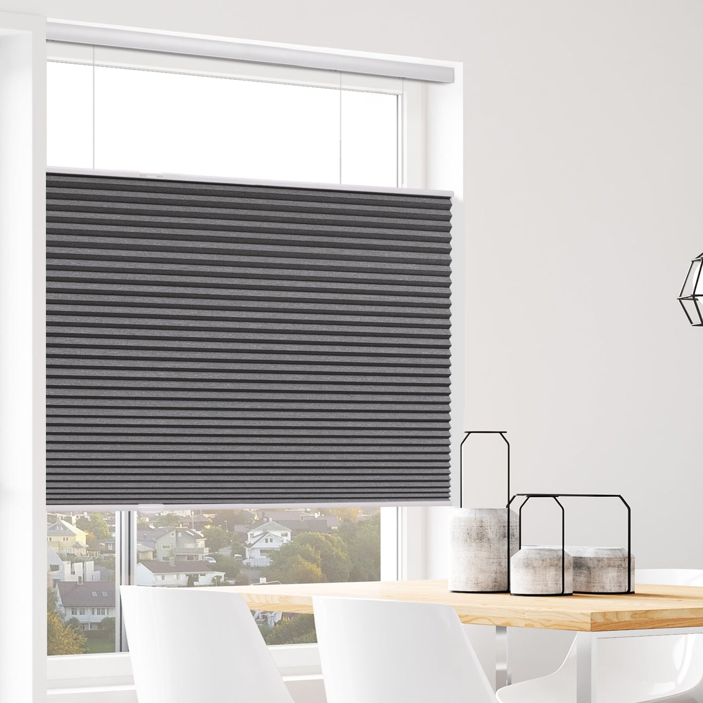 ZSHINE Cellular Shades Top Down Bottom Up Blackout Cordless Cellular Honeycomb