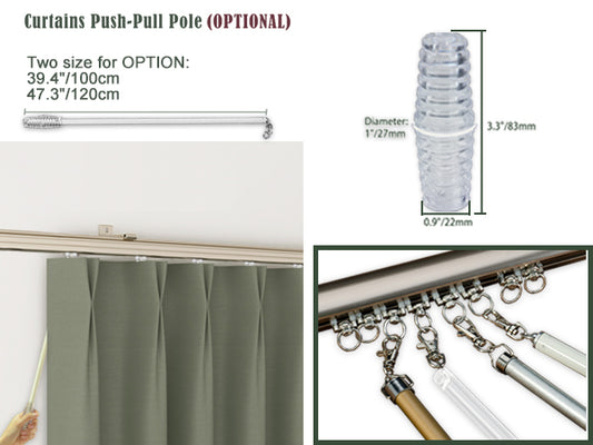 CURTAINS PUSH-PULL POLE