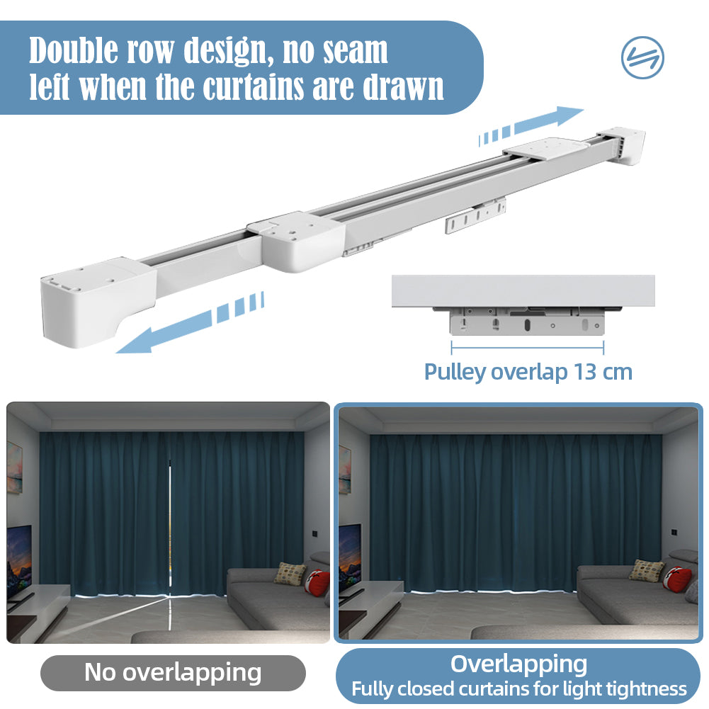 ZSHINE Electric Retractable Curtain Rail