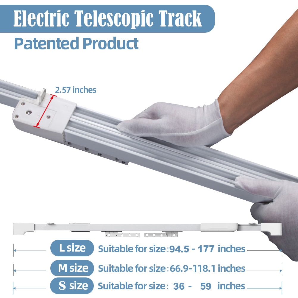 ZSHINE Electric Retractable Curtain Rail