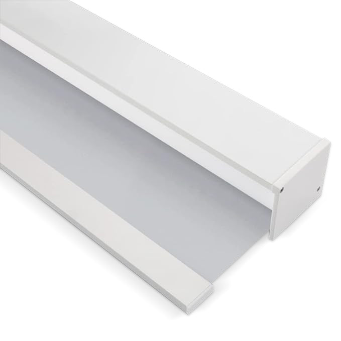ZSHINE Manual Chain-Free Roller Full Blackout Shades with Square Valance