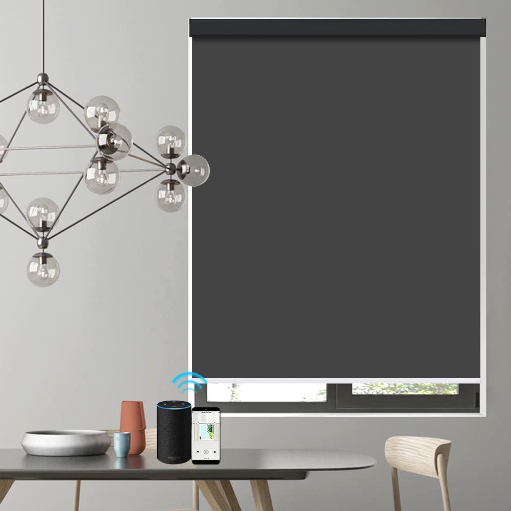 ZSHINE Smart Motorized Roller Shades Full Blackout Solid Fabrics - ZSHINE - Smart Shining Your Life