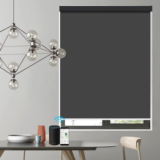 ZSHINE Smart Motorized Roller Shades Full Blackout Solid Fabrics - ZSHINE - Smart Shining Your Life