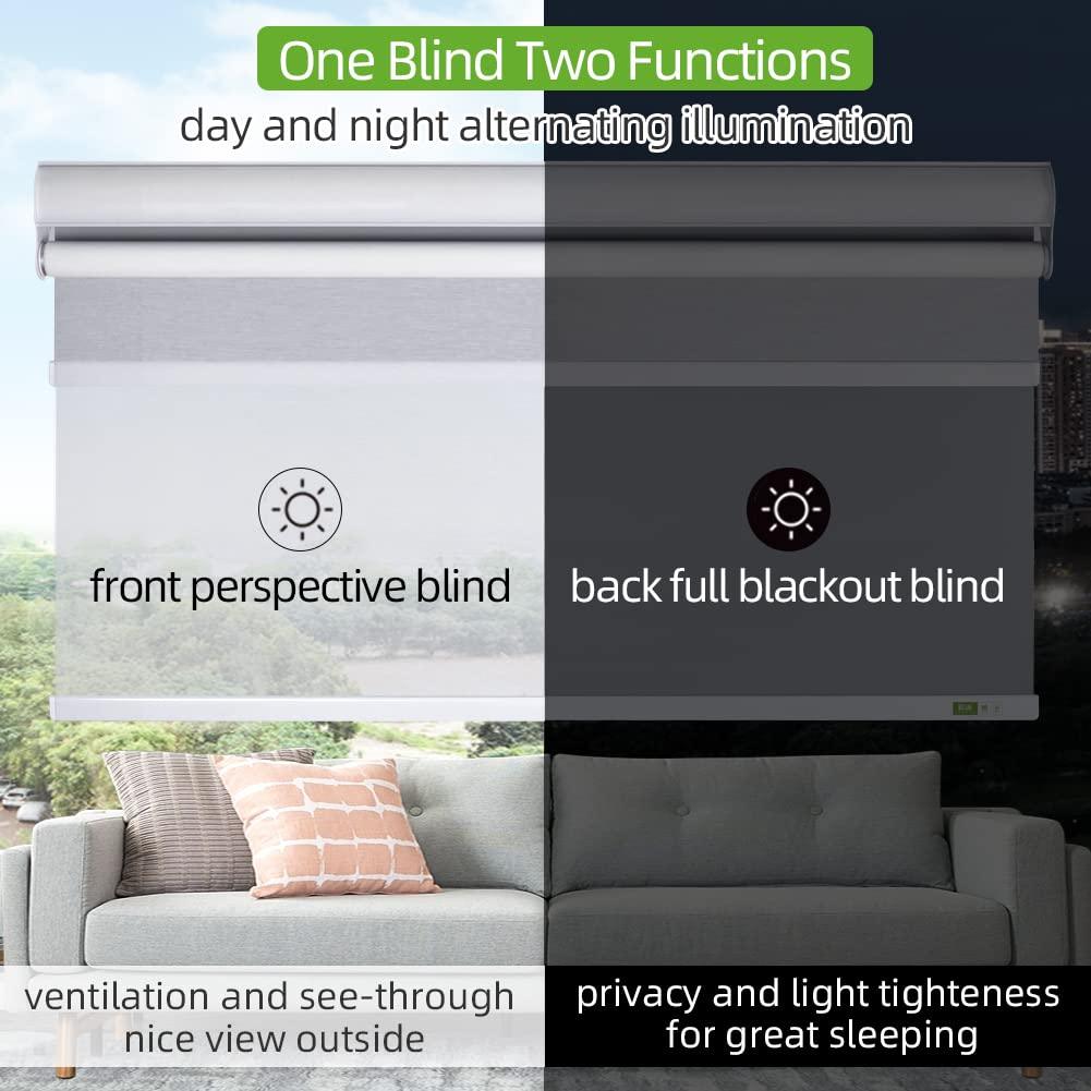 ZSHINE Motorized Day and Night Roller Blinds - ZSHINE - Smart Shining Your Life