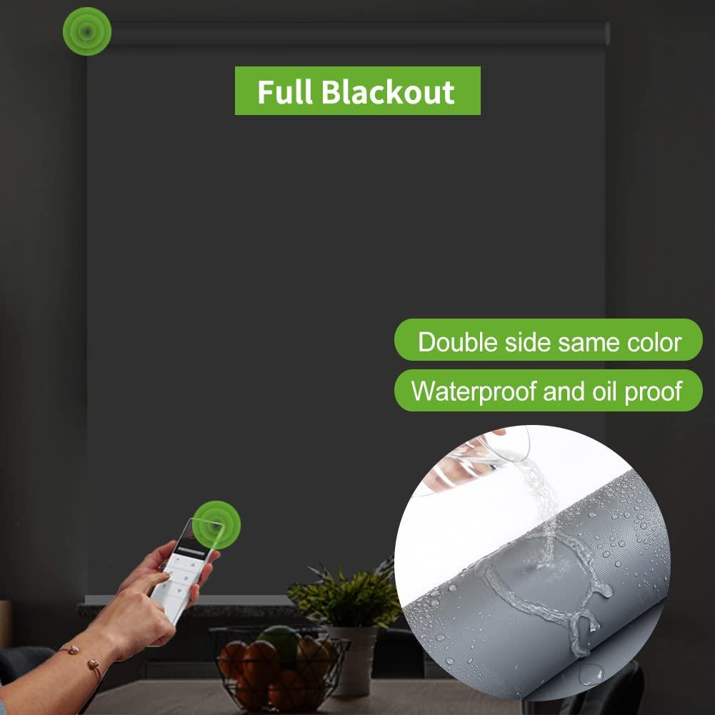 ZSHINE Smart Motorized Roller Shades Full Blackout Solid Fabrics - ZSHINE - Smart Shining Your Life