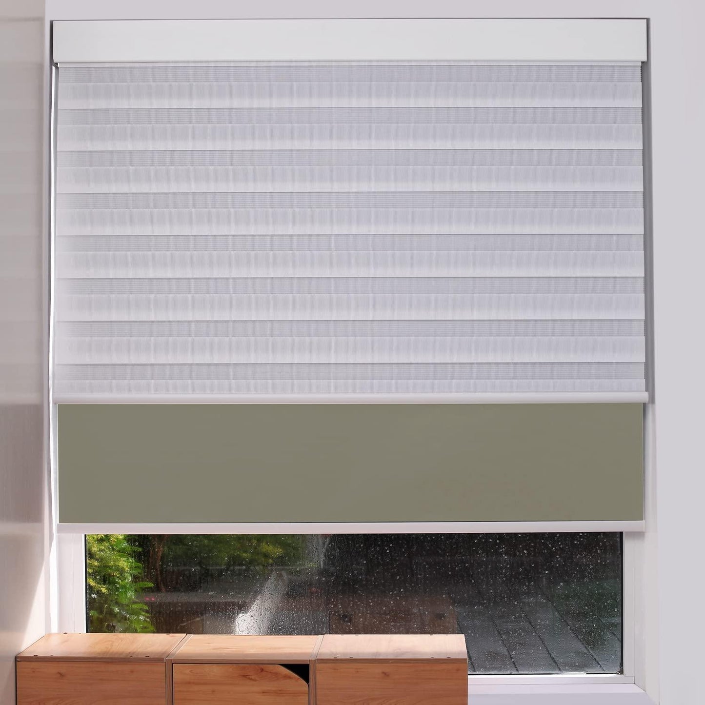 ZSHINE Manual Day and Night Roller Blinds(Zebra) - ZSHINE - Smart Shining Your Life