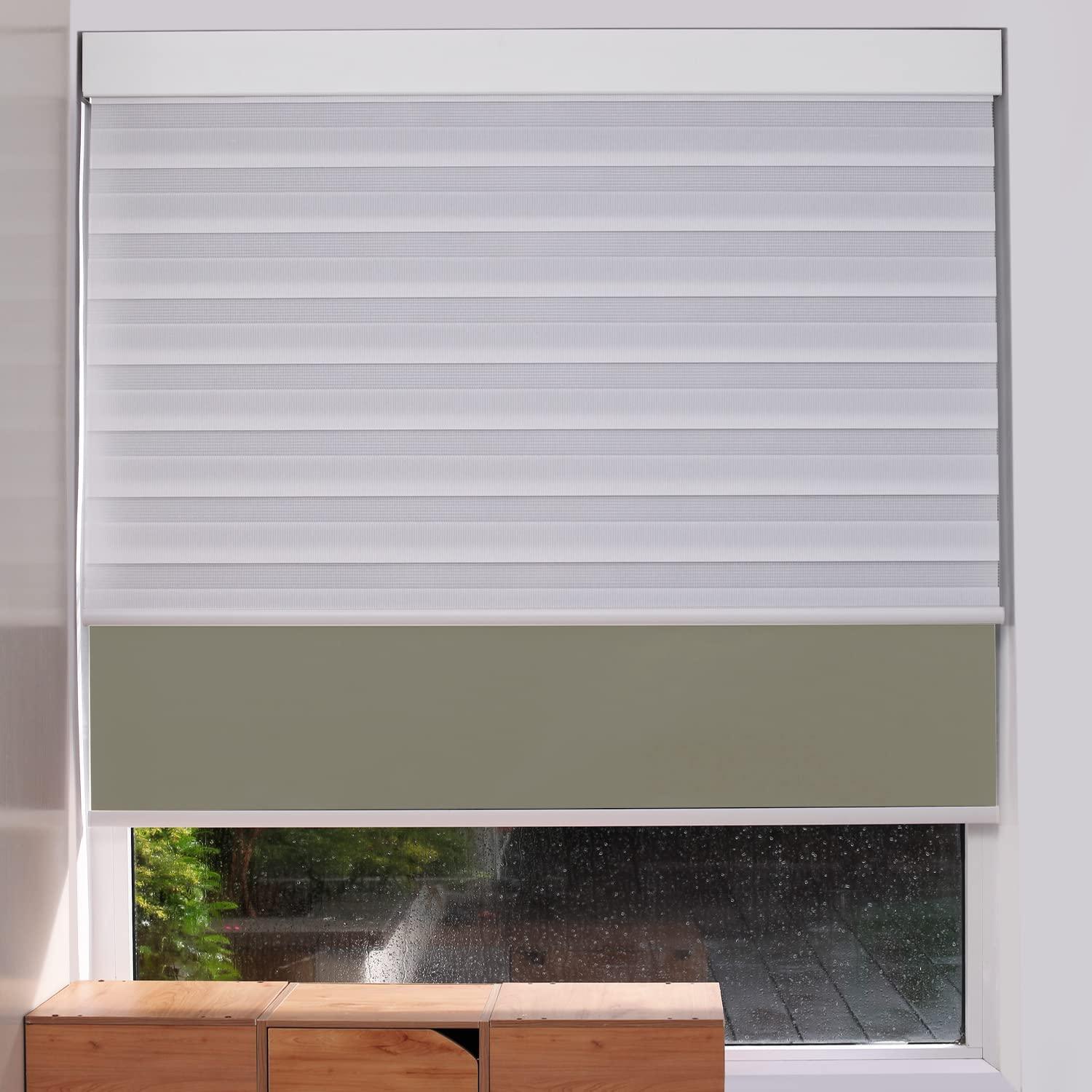 ZSHINE Manual Day and Night Roller Blinds(Zebra) - ZSHINE - Smart Shining Your Life