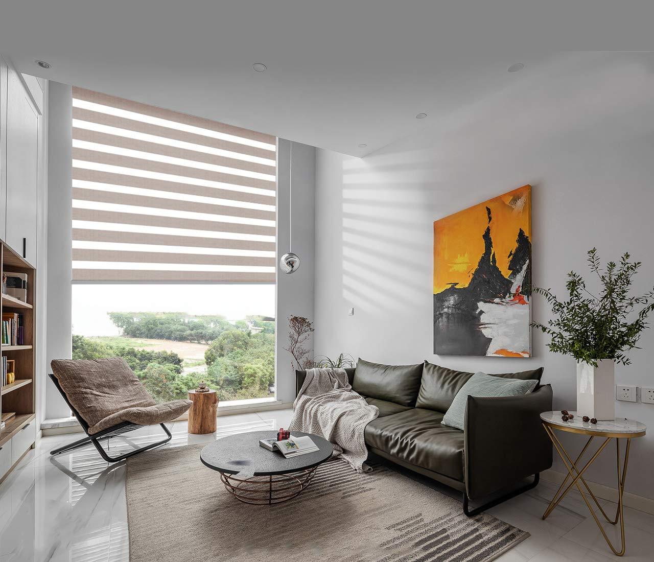 ZSHINE Motorized Zebra Shades (Jacquard) - ZSHINE - Smart Shining Your Life