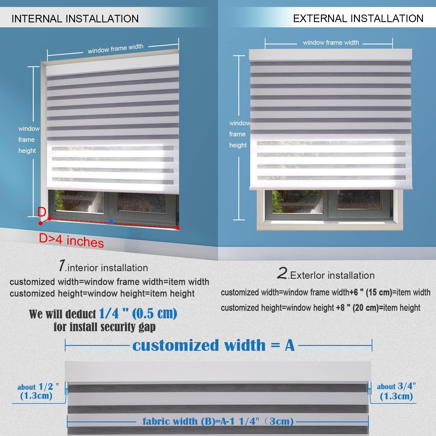 ZSHINE Manual Day and Night Roller Blinds(Zebra) - ZSHINE - Smart Shining Your Life