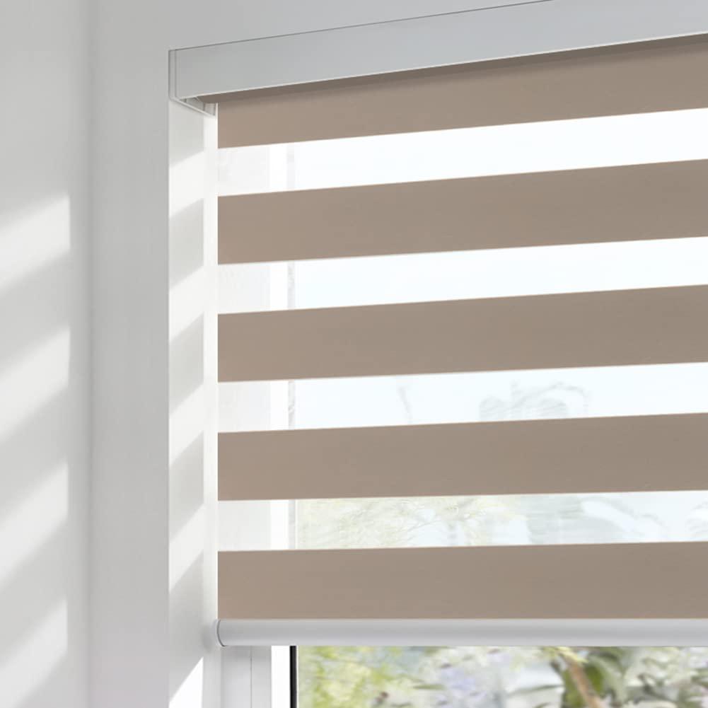 ZSHINE Manual Full Blackout Zebra Shades - ZSHINE - Smart Shining Your Life