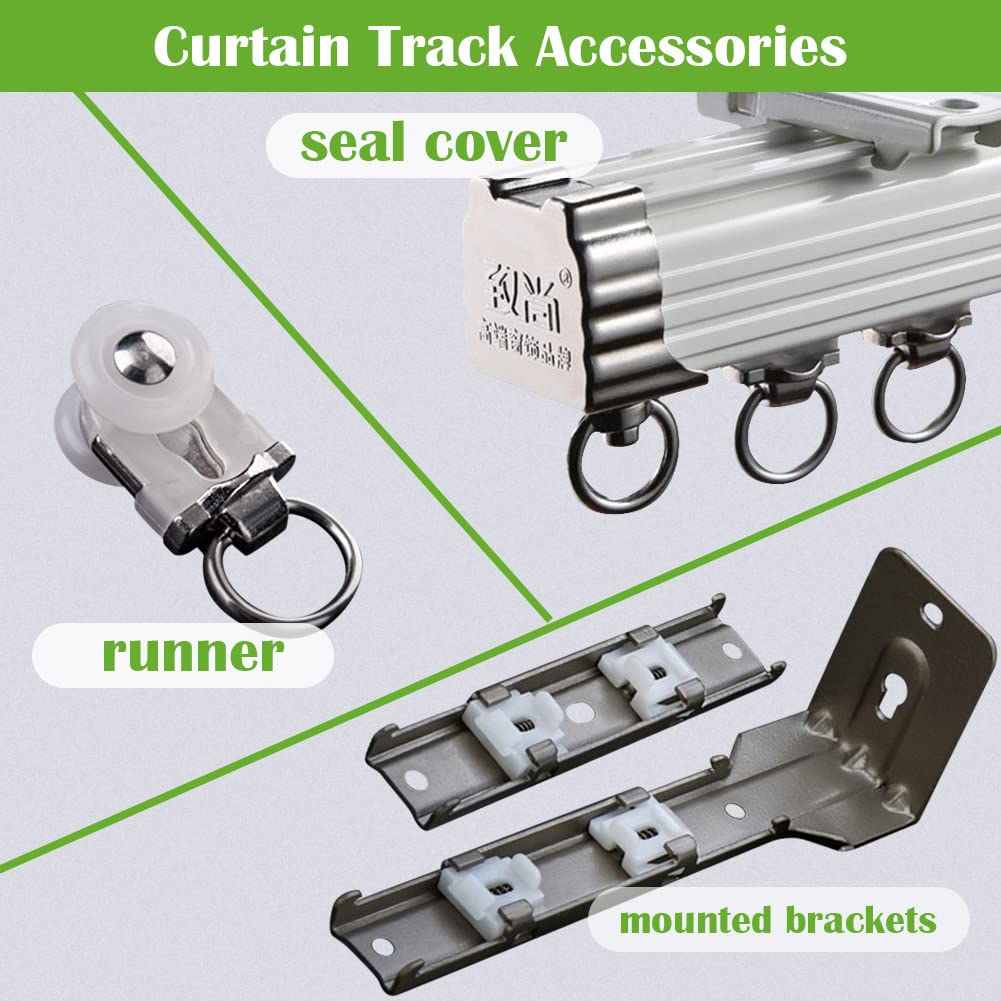 ZSHINE Single Tracks Heavy-Duty Curtain Rails