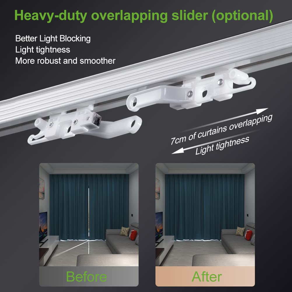 ZSHINE Single Tracks Heavy-Duty Curtain Rails