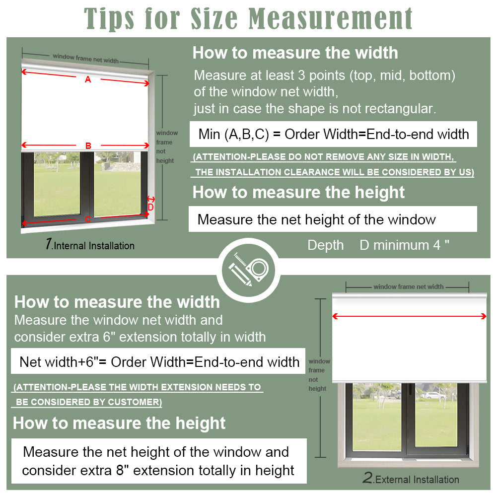 ZSHINE Motorized Day and Night Roller Blinds with Wrapping Valance
