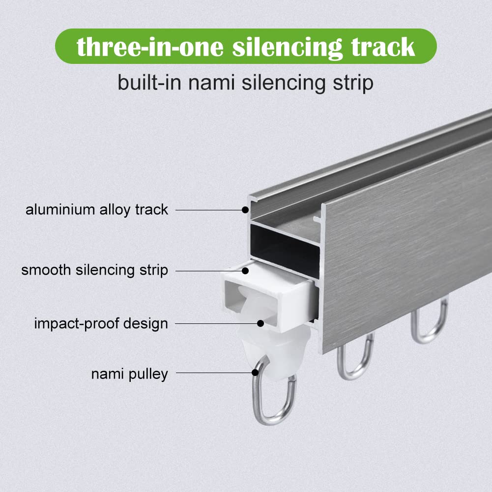 ZSHINE Light Tightness Curtain Single Track