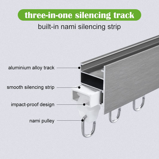 ZSHINE Light Tightness Curtain Single Track