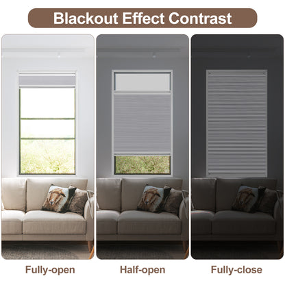 ZSHINE Cellular Shades Top Down Bottom Up Honeycomb