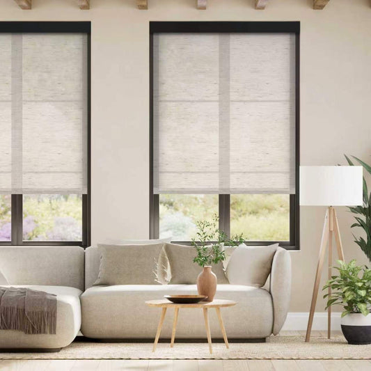 ZSHINE Motorized Light Filtering Roller Shades
