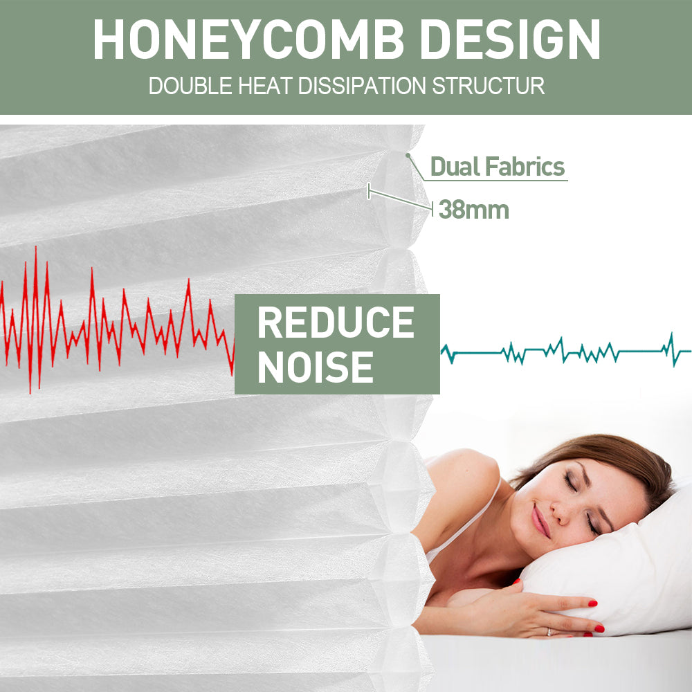 ZSHINE Shades Top Down Bottom Up Motorized Cellular Honeycomb