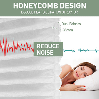 ZSHINE Shades Top Down Bottom Up Motorized Cellular Honeycomb