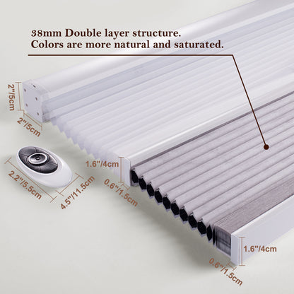 ZSHINE Motorized Day and Night Thermal Insulation Cellular Shades