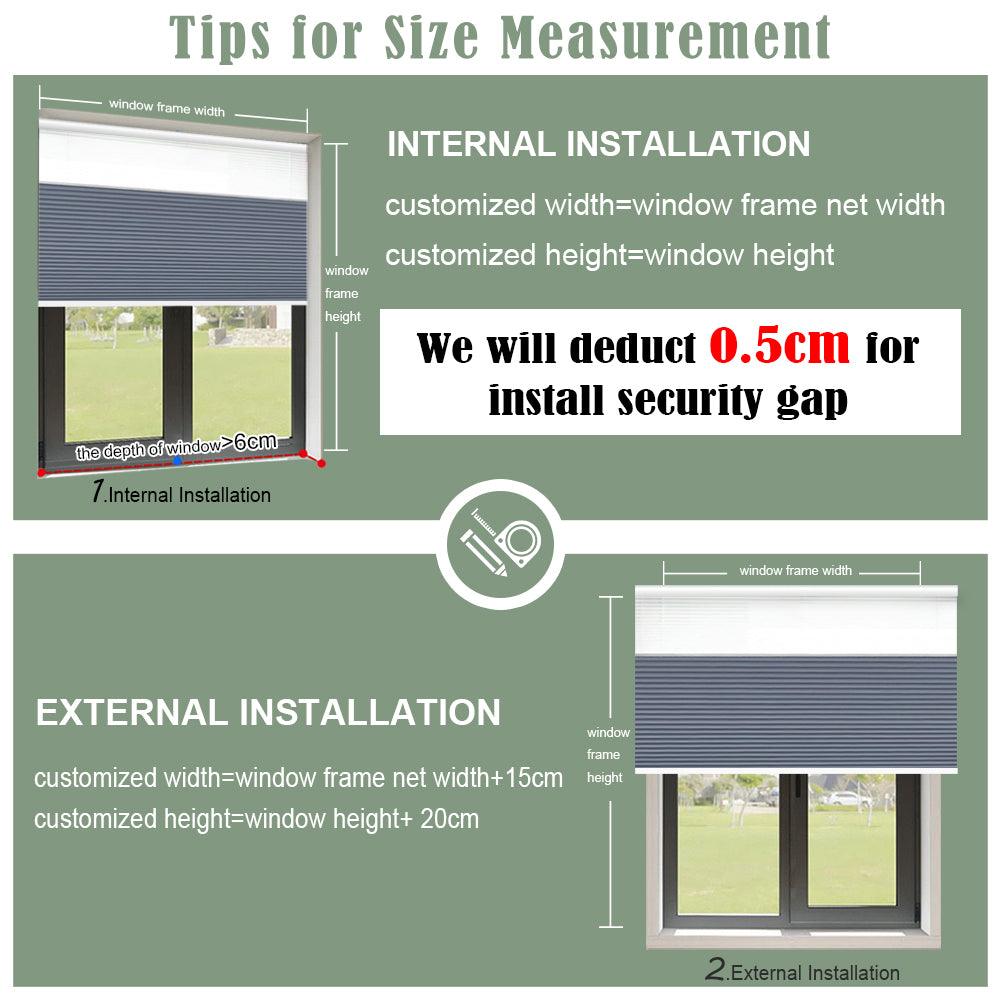 ZSHINE Full Blackout Manual Cellular Shades (Day and Night) - ZSHINE - Smart Shining Your Life