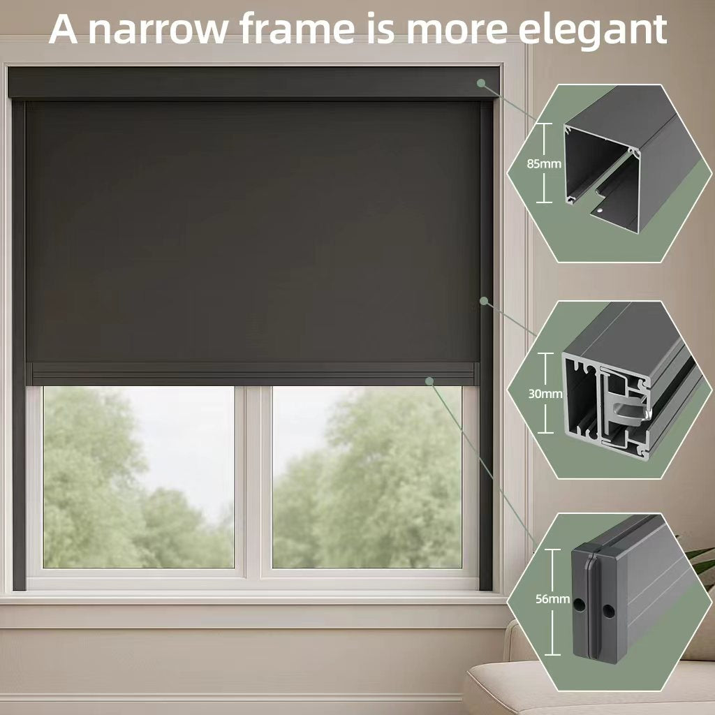 Zshine Indoor Windproof Roller Blinds Adjustable Energy Efficient Durable Privacy Protection