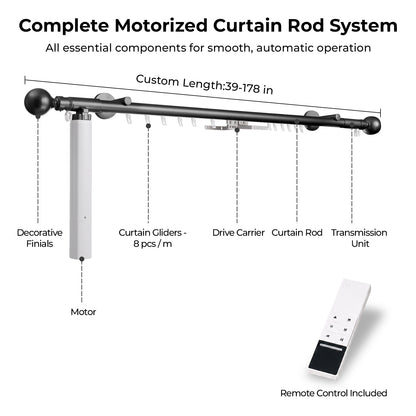 ZSHINE Motorized Cutain Sinlge Rod