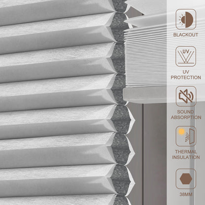 ZSHINE Rechargeable Motorized Blackout Trapezoidal Triangular Polygonal Honeycomb Blinds