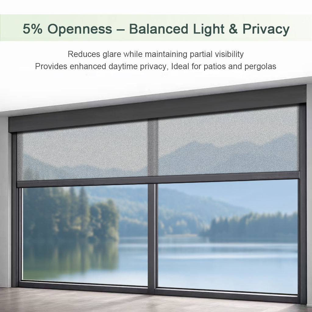 Zshine Outdoor Motorized Roller Zip Shades – ZSHINE - Outdoor