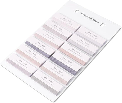 ZSHINE Cellular Honeycomb Blinds Fabric Sample Swatches-25mm