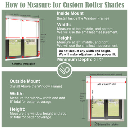 ZSHINE Motorized Full Blackout Roller Shades Solid Fabric