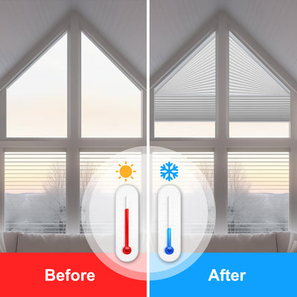 ZSHINE Rechargeable Motorized Blackout Trapezoidal Triangular Polygonal Honeycomb Blinds