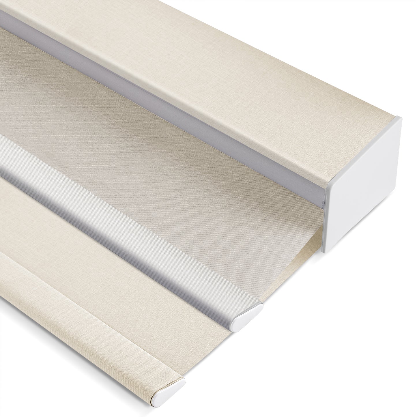ZSHINE Manual Day and Night Roller Blinds with Wrapping Valance