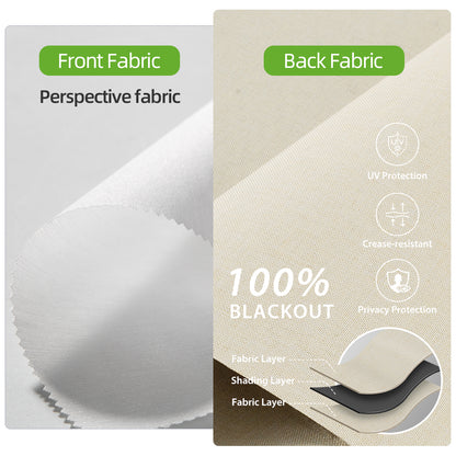 ZSHINE Manual Day and Night Roller Blinds with Wrapping Valance