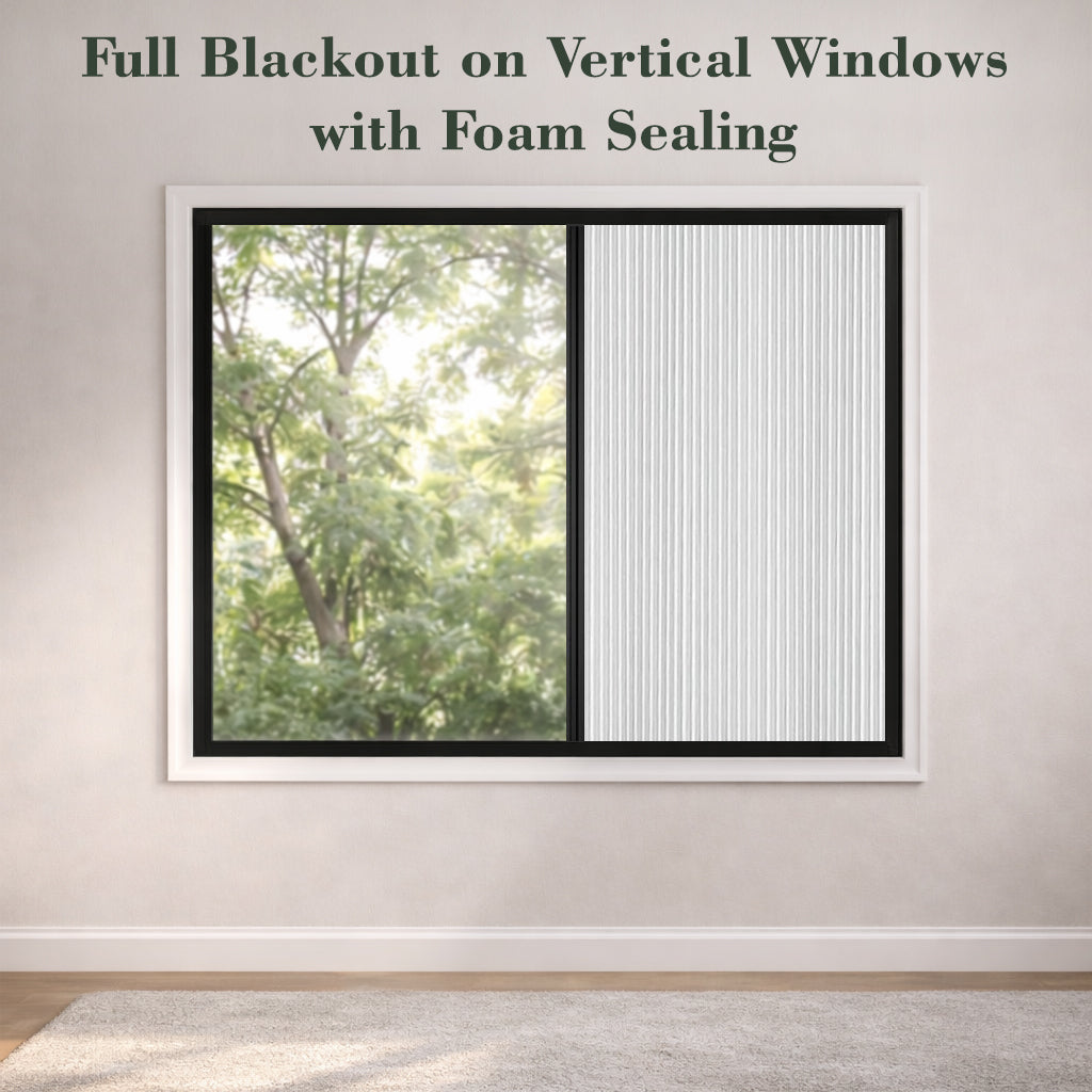 ZSHINE Ture Blackout No-Gap Avoid Heat Cellular Honeycomb Shades